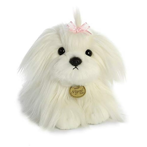 Peluche Aurora World Miyoni Maltese Puppy, 11 pulgadas, blanco