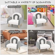 OLAKIDS Kids Sofa, Toddler Armchair with Solid Wooden Frame Anti-Tipping Design Plush Fabric, Upholstered Children Chair for Nursery Kindergarten Playroom Preschool, Gift for Boys Girls