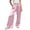 Pink, variant on Gunia Wide Leg Pants Women Casual Pants Elastic Waist Loose Fit Trousers Soft Flowy Straight Leg Pants Summer Flowy Pants