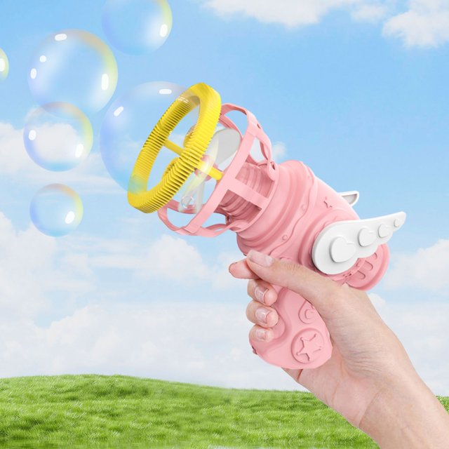 YIMWNYI Handheld Bubble Blower, Fully Automatic Foam Blower with Colorful Foam Effect, Portable and Lightweight, Perfect for Outdoor Play, Family Gatherings, and Fun