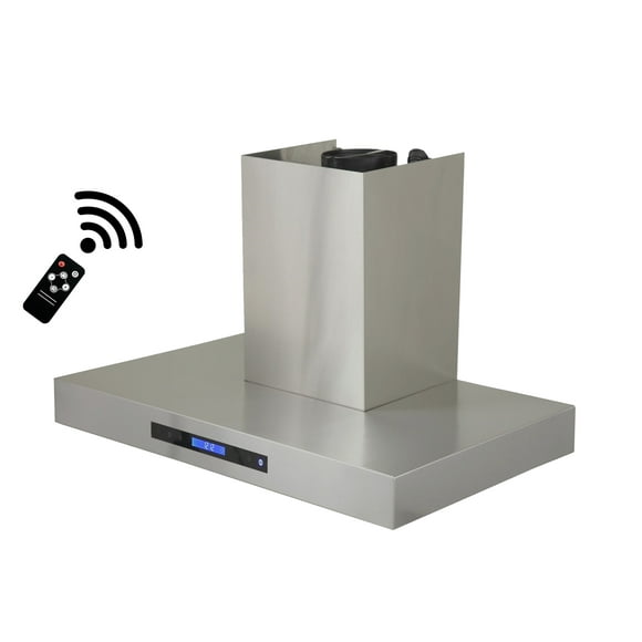 Roxon 30 in. Wall Mounted Range Hood in Stainless Steel