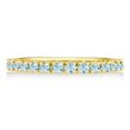 thumbnail image 2 of Aquamarine Eternity Stackable Ring Guard Band 14K Yellow Gold (0.50ct), 2 of 3