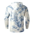 thumbnail image 5 of XIAOCHA Men's Monochrome Tie Dye Print Pullover Hoodie Oversized Long Sleeve Hooded Sweatshirt With Kangaroo Pocket Soft Bold Casual Hoodies, 5 of 5
