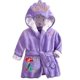 thumbnail image 1 of Albornoz de forro polar con capucha para niño y niña, bata de dormir, pijama APurple2-3 años, 1 of 2