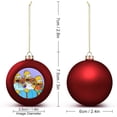 thumbnail image 2 of Simpsons Christmas Balls Ornaments Decoration Xmas Tree Hanging Ornament Pendant for Home Indoor Holiday Party Decor 4PCS, 2 of 8