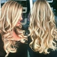 thumbnail image 4 of XIAQUJ Womens Curly Long Wig Hair Wavy Ombre Blonde Natural Synthetic Full Wigs Wigs for Women Ombre Blonde, 4 of 7