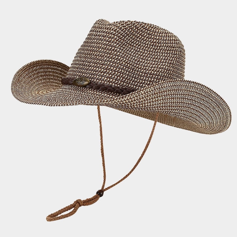 Wdgfv Straw Cowboy Hats Western Cowgirl Hat for Holiday 