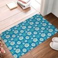 thumbnail image 4 of Yiaed Daisies Flowers Print Flannel Doormat Mat Outdoor Indoor Door Mats, Non Slip Durable Entrance Rugs for Outside Entry, Porch, Resist Dirt, 16"x24", 4 of 7