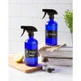 thumbnail image 4 of Contemporary Home Living Set of 2 Cobalt Blue and Black Glass Bottles with Labels, 8.75"", 4 of 5