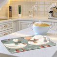 thumbnail image 6 of Yayeee Dish Drying Mat for Kitchen Counter 18"x24" Microfiber Absorbent Pad, Winter Goose Scarves, 6 of 7