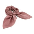 thumbnail image 4 of MSJUHEG Satin Scrunchies,Pearl Hair Tie,Hair Scarf Scrunchies,Pearl Bows,Long Bow,Scrunchie 1pc Holder Ties Hair Ponytail Bunny Satin Hair Ear for Headband B One Size, 4 of 4