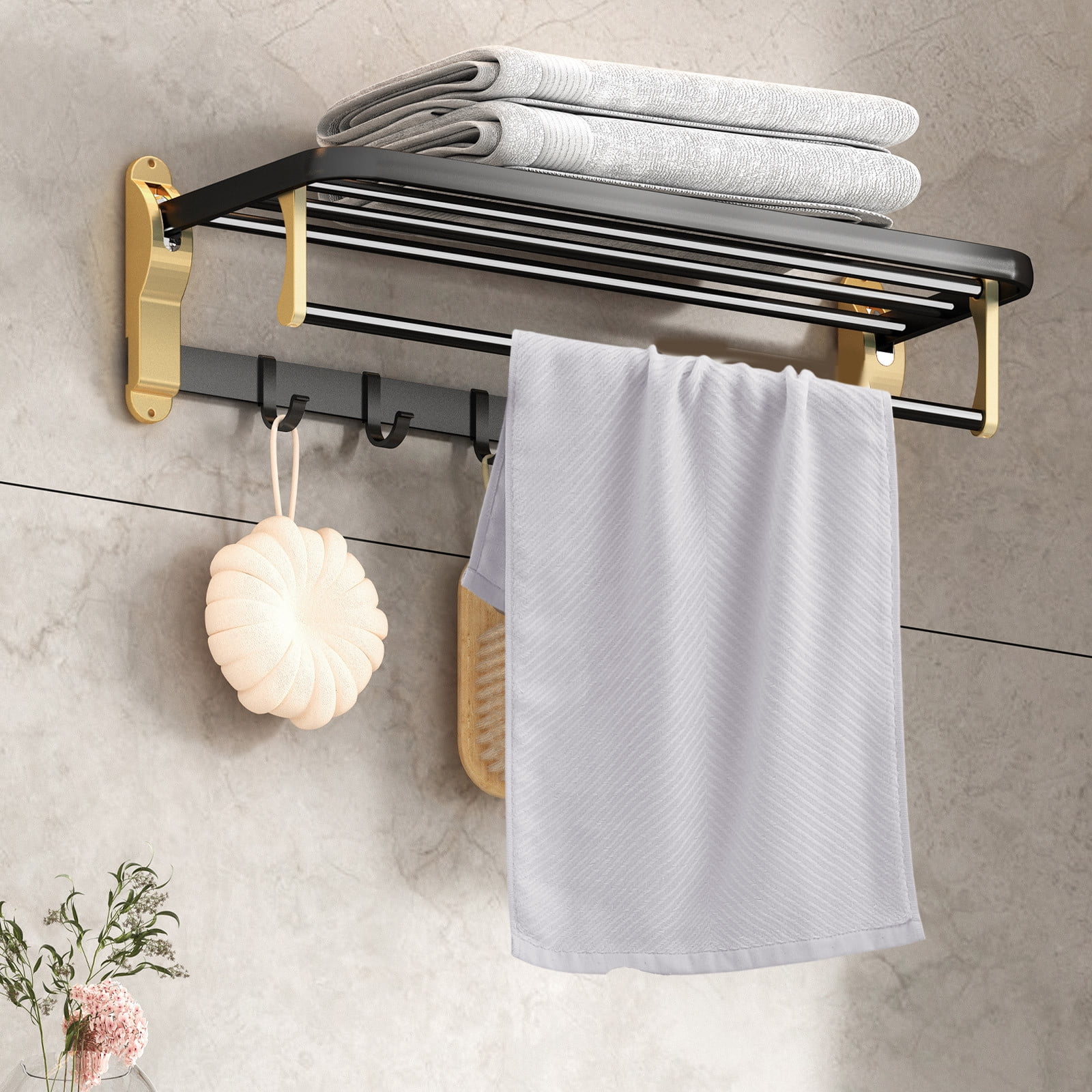 AUHomi 5PCS Microfiber Hand Towels, Pure Cotton Solid Color Bathroom Towel, Highly Absorbent and Soft Washcloths for Bathroom, Gym, Wedding Gift for Couple(29 x 13 in,Gray)