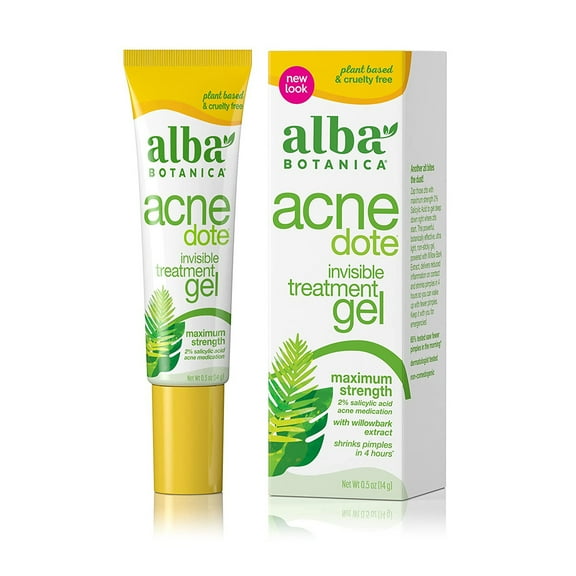 Alba Botanica Acnedote Maximum Strength Invisible Treatment Gel, 0.5 oz