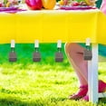 thumbnail image 4 of Riguas 4Pcs Tablecloth Clip Stylish Stable Square Shape Marble Tablecloth Weights for Picnics Parties Weddings Outdoor, 4 of 7