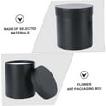 thumbnail image 3 of PAMINGONO 1Pc Simple Black Flower Wrapping Box Stylish and Practical Storage, 3 of 8
