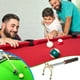 thumbnail image 5 of Fiudx Soporte de Taco de Billar de Acero Inoxidable, Altura Ajustable, Soporte Telescópico Portátil, Accesorio de Billar Fácil de Usar, Ideal para Noches de Juego, Torneos y Prácticas, Ideal para Ent, 5 of 5