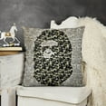Bape Shark Microfiber Pillow Cases for Sofa Fashion Cushion Cover with