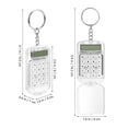 thumbnail image 4 of KAKOWELY 3pcs Mini Electronic Calculator Keychain Tiny Small Pocket Calculator Key Ring,4.13X"X1.57"X0.39", 4 of 5