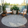 thumbnail image 6 of Addison Rugs Chantille Indoor/Outdoor Transitional Floral Silver Washable Round Rug, 8' x 8', 6 of 6
