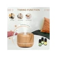 thumbnail image 4 of Aromatherapy Essential Oil Diffuser Room: Humidifier Aroma Scent Cool Mist Diffuser Colorful Lights Wood Cute Small Large Waterless Auto Off Ultrasonic Diffusers Home Bedroom 300ml, 4 of 16