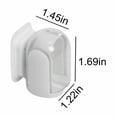 thumbnail image 3 of White Toothbrush Holder with Cover | Wall Mounted Bathroom Organizer | Self Adhesive No Drill Storage | Shower Dorm Kitchen Toothbrush Rack | 1 Piece, 3 of 8