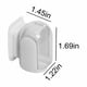thumbnail image 3 of Soporte para cepillos de dientes montado en la pared con cubierta – Organizador autoadhesivo para cepillos de dientes, blanco, tamaño compacto 1,69"x1,45"x1,22" – Soporte para el baño, sin taladros, 3 of 8