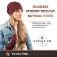 thumbnail image 7 of Wool Slouchy Beanie Hat for Men or Women - Super Soft Merino Wool - Made in The USA - Burgundy, 7 of 7
