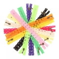thumbnail image 3 of Cremallera de nailon, 10 piezas, cremallera de encaje, cremallera de encaje mixta, cremallera de costura, uso conveniente, 3 of 11