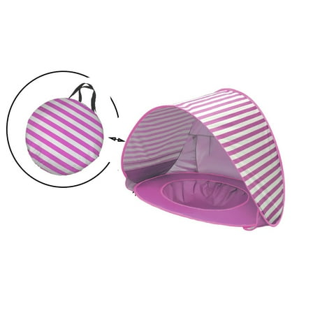 1pcs Tent Playhouse，Imaginative Play Popup Tent for Indoor/Outdoor Fun,Perfect Gift,Pink Stripe
