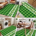 thumbnail image 5 of Area Rugs 2.7'x5', St. Patrick's Day Carpet for Living Room Bedroom Dining Room, Lucky Shamrock Grasses Green Plaid Throw Kitchen Rugs Non Slip Washable Rectangle Indoor Outdoor Rugs, 5 of 8