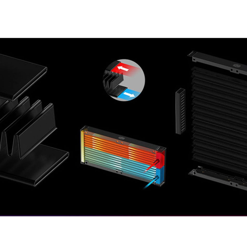 Zeiwohndc CPU Liquid Cooler for LGA 2066/2011 V3/2011 AM4/AM3+/AM3 Anti-Leak Radiator
