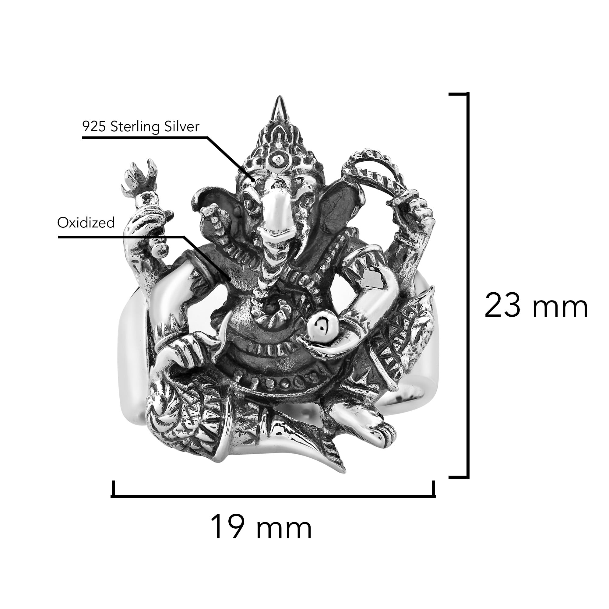 Goddess Laxmi or lord Ganesha Outside Silver Covering Inside Wax and Marble  Silver Idol W8 | TRIBAL ORNAMENTS