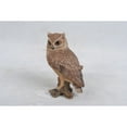 thumbnail image 3 of 6.75" Small Screech Owl on Stump Outdoor Garden Statue, 3 of 4