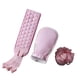 thumbnail image 2 of Set de baño exfoliante de 3 piezas con toalla de espalda, esponja de esponja y guantes - fibra vegetal espesada para una limpieza profunda y revitalización de la piel, 2 of 3