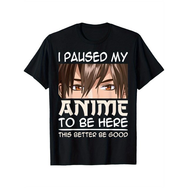 Pausé mi anime para venir aquí, camiseta de chico de anime manga kawaii japonés