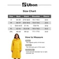 thumbnail image 6 of Ubon Women's Rain Coat Waterproof Raincoat Long Packable Windproof Windbreaker with Hood Yellow L, 6 of 8