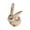 D, variant on Dserhfy Animal Statue Creative Shape Vibrant Color Mirror Polish Adorable Realistic Looking Decorative Shatterproof Rabbit Elephant Figurine Desktop Mini Statue for Home