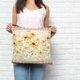 thumbnail image 2 of Spring Floral Pillow Covers 26x26 Inch Decorative Throw Pillow Cover, Vintage Pastoral Flowers Retro Art Sofa Pillowcases Accent Cushion Case Home Decor Bedroom Living Room, 2 of 6