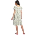 thumbnail image 4 of Moomaya Short Sleeve Nightdress For Ladies Printed Button Placket Nightwear, 4 of 4