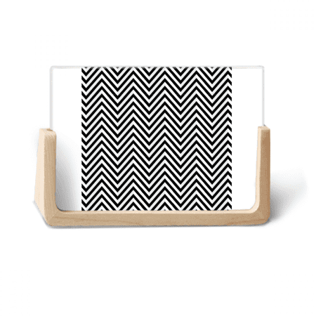 Illusion Line Repeat Mountain Photo Wooden Photo Frame Tabletop Display