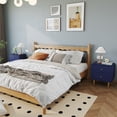 thumbnail image 3 of CBJCBJ Modern Bedroom Nightstand Set of 2, 20-Inch Wood Bedside Table with 2 Drawers and Gold Handles, BLUE, 3 of 6