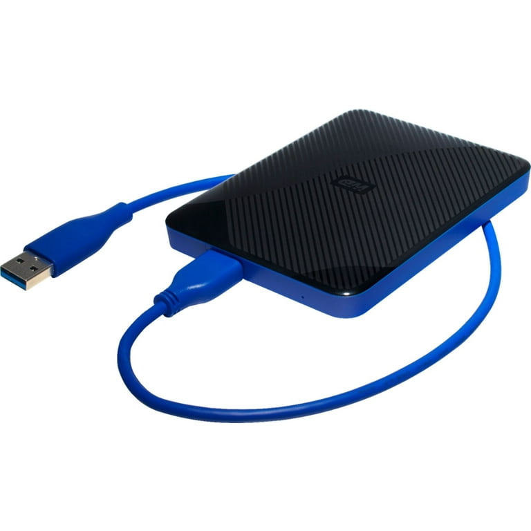 hoste skuffet dør spejl WD - 4TB Game Drive for PS4 External USB 3.0 Portable Hard Drive -  Black/Blue - Walmart.com