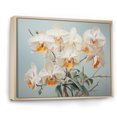 thumbnail image 2 of Designart "Tranquil Beige Orchids III" Orchids Floater Framed Canvas Prints, 2 of 5