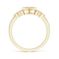 thumbnail image 2 of ANGARA Natural Diamond Composite Heart Promise Ring in 14K Yellow Gold for Women (Size-2mm| Color-G| Clarity-VS2) | April Birthstone, Anniversary, Jewelry Gift for Women | Natural Diamond Ring, 2 of 8