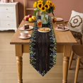 thumbnail image 5 of Table Runners 72 Inches Long, Watercolor Leaf Cotton Linen Kitchen Dining Coffee Table Runner for Party Home Decor, Pastoral Summer Botanical Wooden Brown Tabletop Dresser Scarves Runner 14x72 Inch, 5 of 9