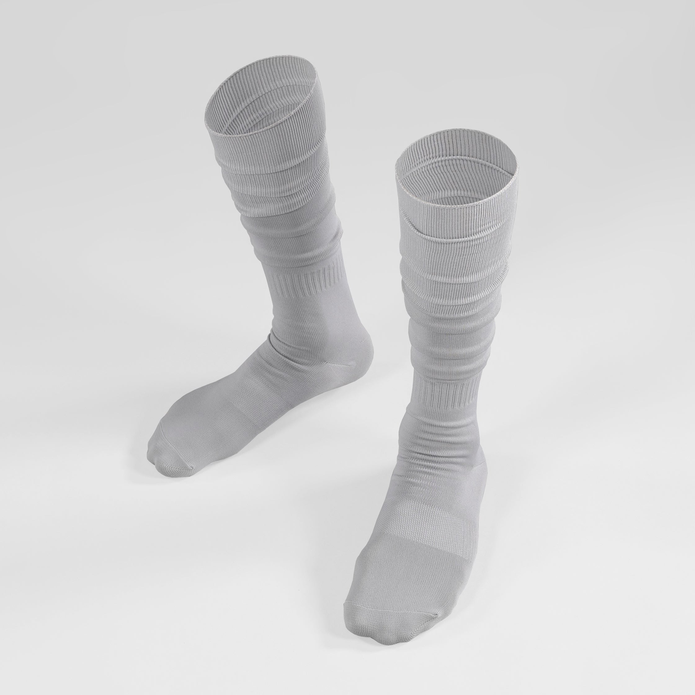 Hue Light Gray Over The Knee Sport Socks
