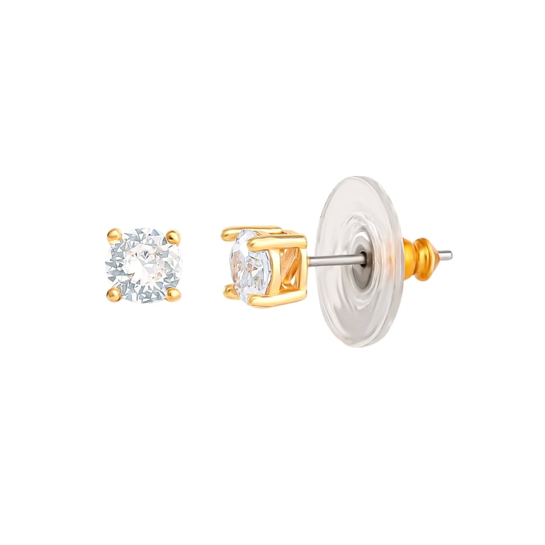 Believe by Brilliance Tennis Necklace and Earring Set, Gold photo 4