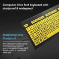 thumbnail image 3 of Large Print Computer Keyboard, Wired Usb High Contrast Keyboard With Oversized Print Letters For Visually Impaired Low Vision Individuals (rui2024), 3 of 5