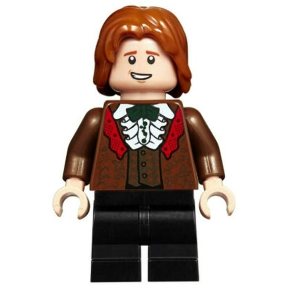 Ron Weasley (Reddish Brown Suit, Shirt with Ruffle) - Official LEGO Harry Potter Minifigure (2020)