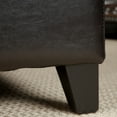 thumbnail image 4 of Riva Espresso Leather Storage Ottoman, 4 of 6